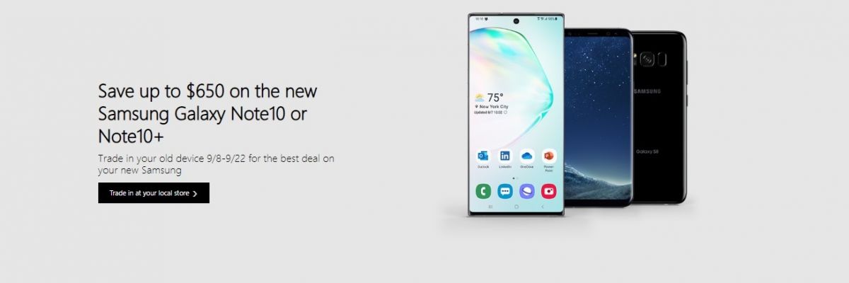 יוצא דופן: מיקרוסופט לוקחת בחזרה את האייפון שלך תמורת 650 דולר עבור רכישת Galaxy Note 10